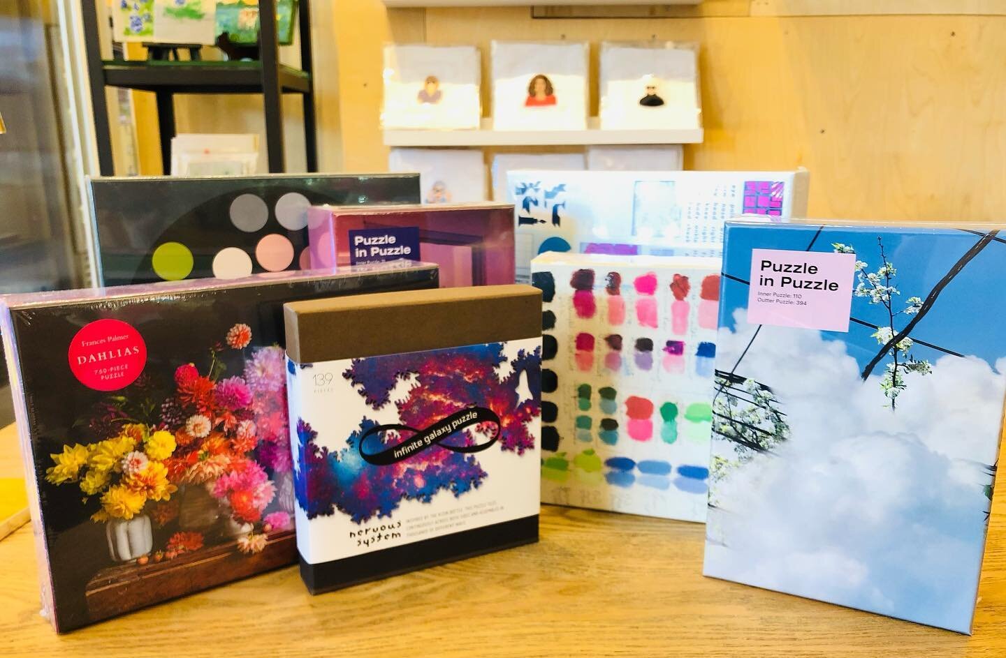 Dang it&rsquo;s hot SALE! 🔥15% off puzzles 🧩 beat the heat, expand your mind. Come on in today. Open until 6pm
